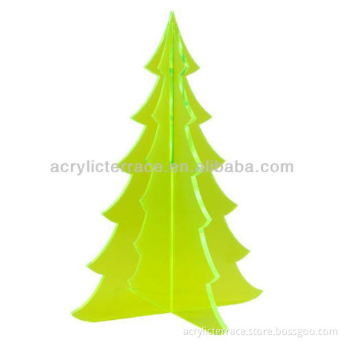 Green Acrylic Lucite Decorative Christmas Tree